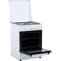 Cuisinière au gaz blanche 60 x 60 cm | TECNOLUX