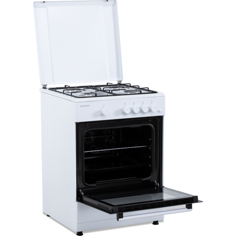 Cuisinière au gaz blanche 60 x 60 cm | TECNOLUX