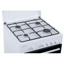Cuisinière au gaz blanche 60 x 60 cm | TECNOLUX