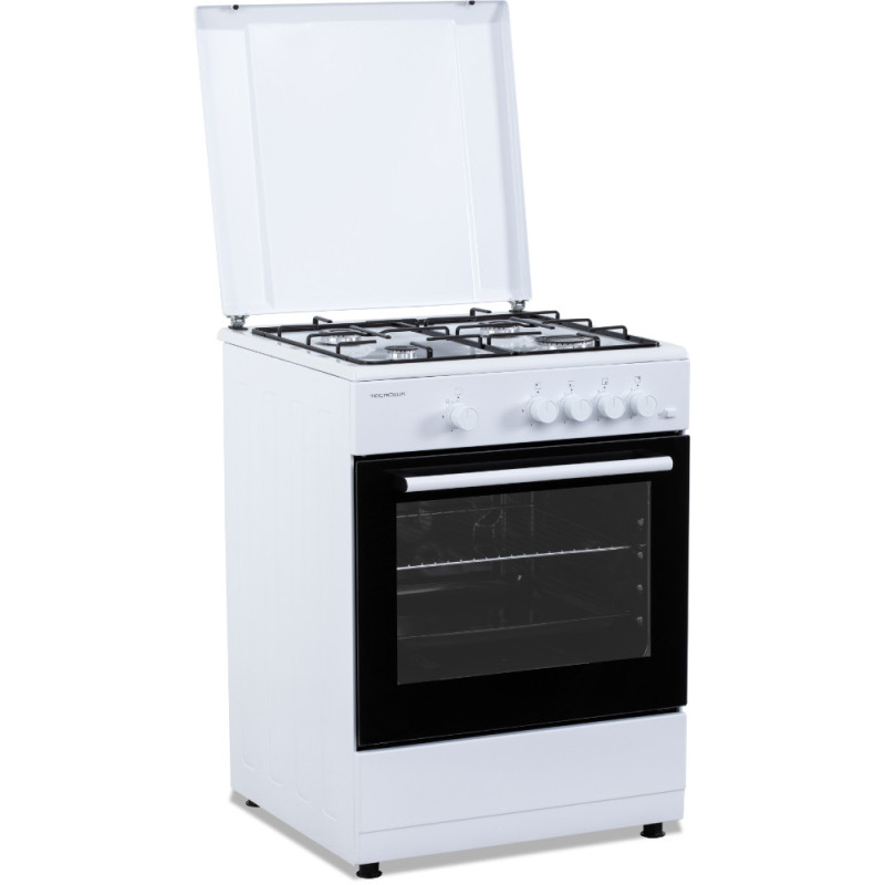 Cuisinière au gaz blanche 60 x 60 cm | TECNOLUX