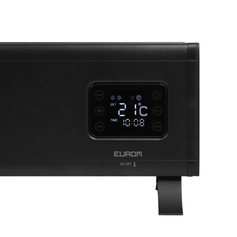 Convecteur électrique Alutherm Baseboard 2500 Wi-Fi noir EUROM