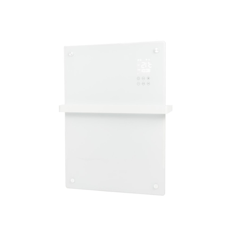 Convecteur électrique Alutherm Sani Verre 800 Wi-Fi blanc EUROM
