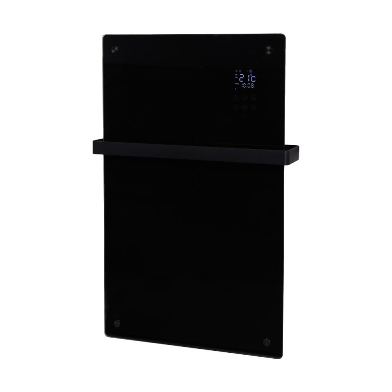 Convecteur électrique Alutherm Sani Verre 1200 Wi-Fi noir EUROM