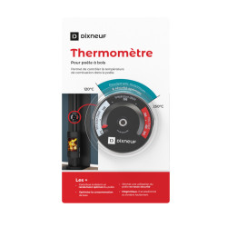 Thermomètre magnétique pour poêle à bois DIXNEUF