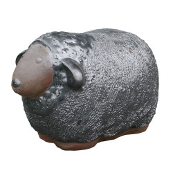Mouton émaillé anthracite 24 x 16 x 16 cm