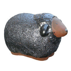 Mouton émaillé anthracite 35 x 21 x 23 cm