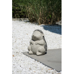 Hérisson gris dense naturel 21 x 21 x 28 cm