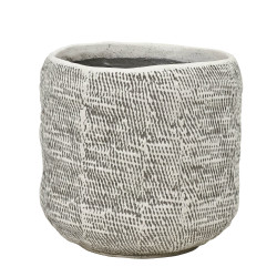 Pot rond Ficonstone blanc Ø 31 x 30 cm