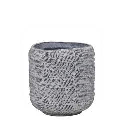 Pot rond Ficonstone gris Ø 25 x 25 cm