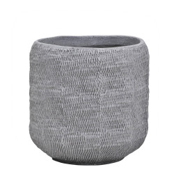 Pot rond Ficonstone gris Ø 31 x 30 cm