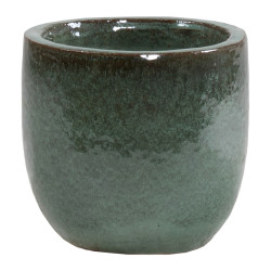 Pot en forme d'oeuf Glazed jade Ø 20 x 18 cm