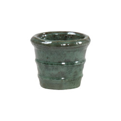 Pot en terre cuite Glazed Donatello jade Ø 16 x 13 cm