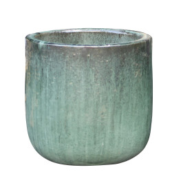 Pot en terre cuite Glazed jade Ø 36 x 35 cm