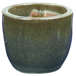 Pot Glazed jade en forme d'œuf Ø 48 x 38 cm | Pot de fleurs