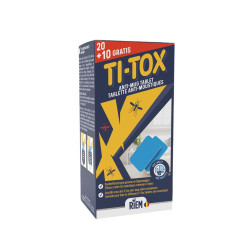 Tablette de recharge pour diffuseur électrique anti-moustiques Ti-Tox 20 + 10 pièces gratuites RIEM