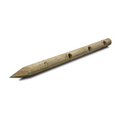 Piquet en bois arrondi traité autoclave Ø 14 x 250 cm SOLID