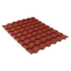 Panneau de tuiles en acier rouge 114