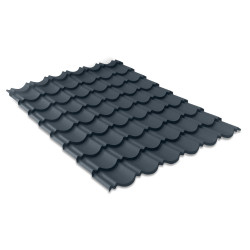 Panneau de tuiles en acier anthracite 114