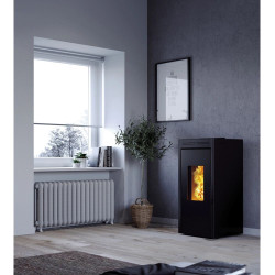 Poêle à pellets hydro Teramo Plus | Invicta | Noir