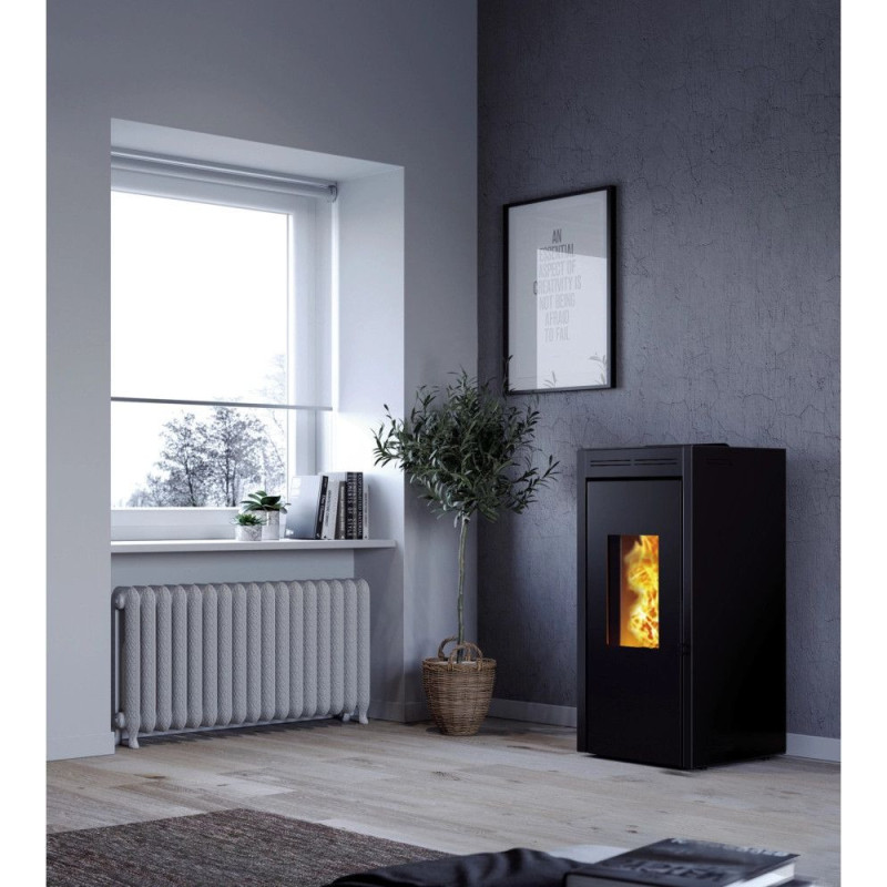 Poêle à pellets hydro Teramo Plus | Invicta | Noir