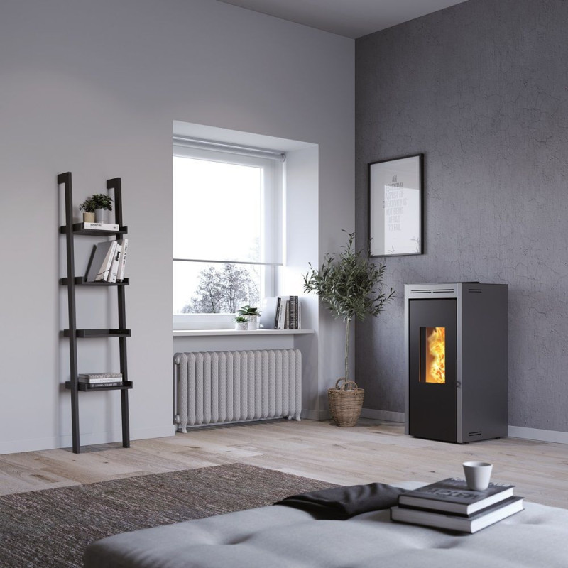 Poêle à pellets hydro Teramo Plus | Invicta | Gris