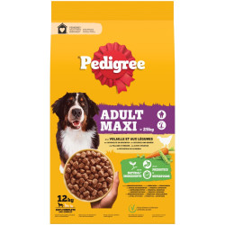 Sac de croquettes pour chien de grande race Poulet et Légumes 12 kg PEDIGREE