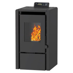 Poêle à pellets Warmtech 5,3 kW | Programmable | Noir