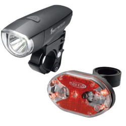 Set d'éclairage LED à piles pour vélo Super | MAXXUS