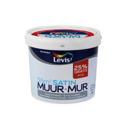 Peinture blanc satin 4 + 1 L gratuit LEVIS