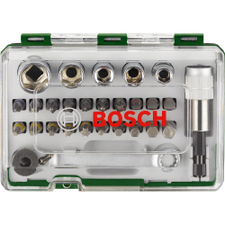 Set promoline de 27 accessoires avec clé à cliquet BOSCH