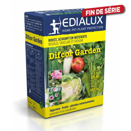 Fongicide rouille, tavelure et oïdium Difcor Garden 25 ml EDIALUX