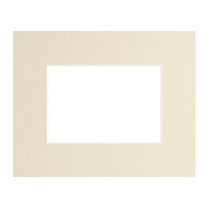 Passe-partout beige 50 x 40 cm avec ouverture intérieure de 30 x 40 cm