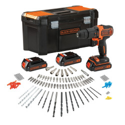 Perceuse à percussion sur batterie BDCHD181B3A-QW 18 V BLACK+DECKER