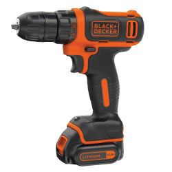 Perceuse-visseuse 10.8V avec 2 batteries - BDCDD12KB-QW - BLACK+DECKER