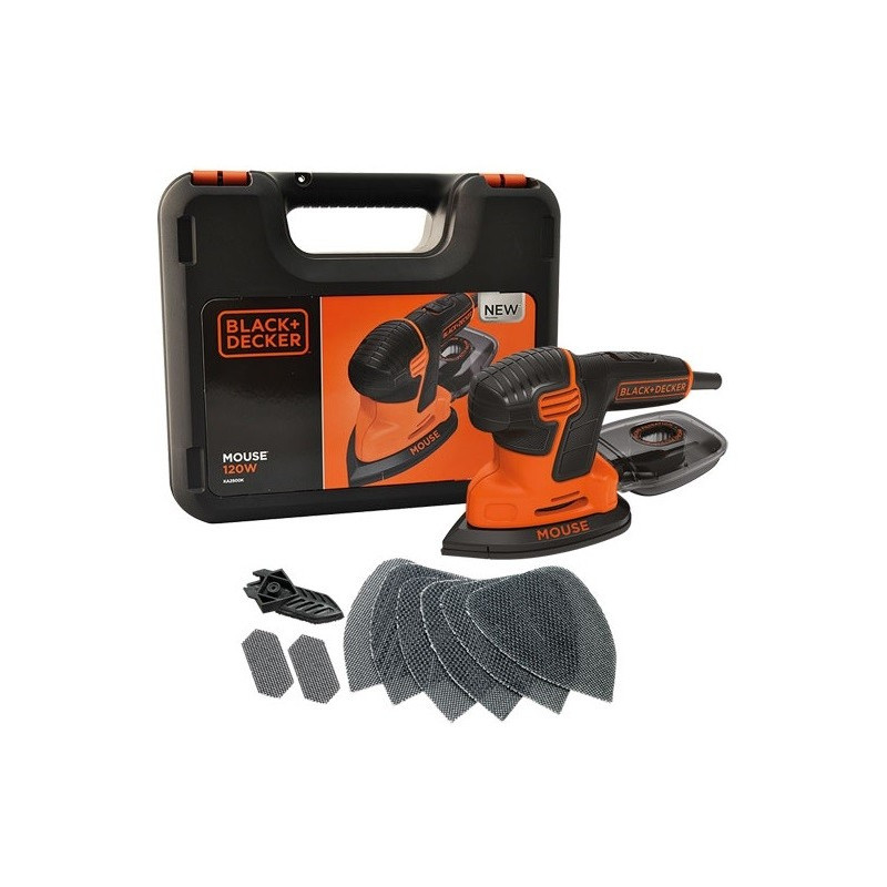 Ponceuse de détail électrique Mouse KA2500K 120 W BLACK+DECKER