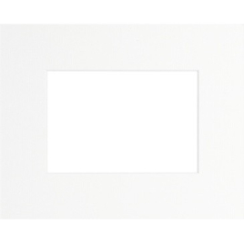 Passe-partout blanc 40 x 30 cm avec ouverture intérieure de 30 x 24 cm
