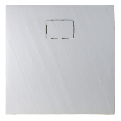 Receveur de douche Rockstone blanc carré 90 x 90 cm ALLIBERT