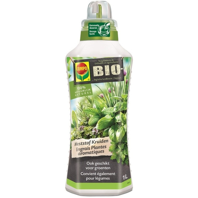 Engrais liquide bio pour plantes aromatiques 1 L COMPO