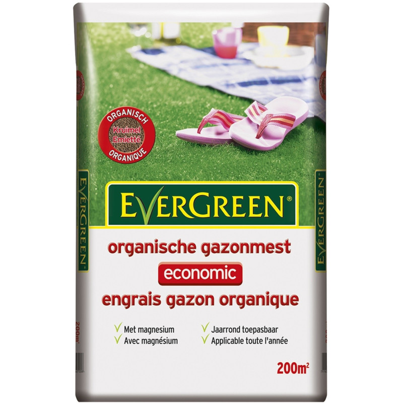 Engrais Economique pour gazon 200 m² EVERGREEN