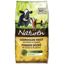 Fumier séché 20 kg NATUREN – Nourrit votre jardin | NATUREN