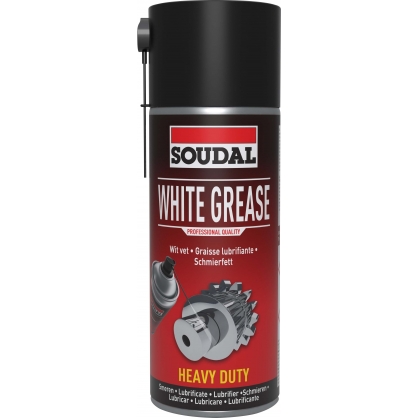 Graisse blanche lubrifiante en spray 400 ml SOUDAL