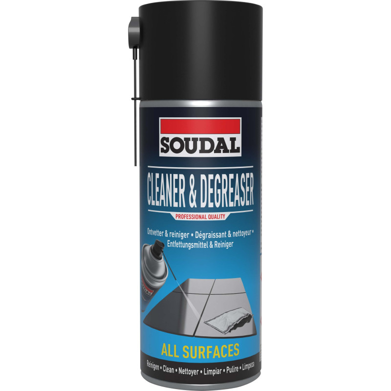 Dégraissant et nettoyeur en spray 400 ml SOUDAL