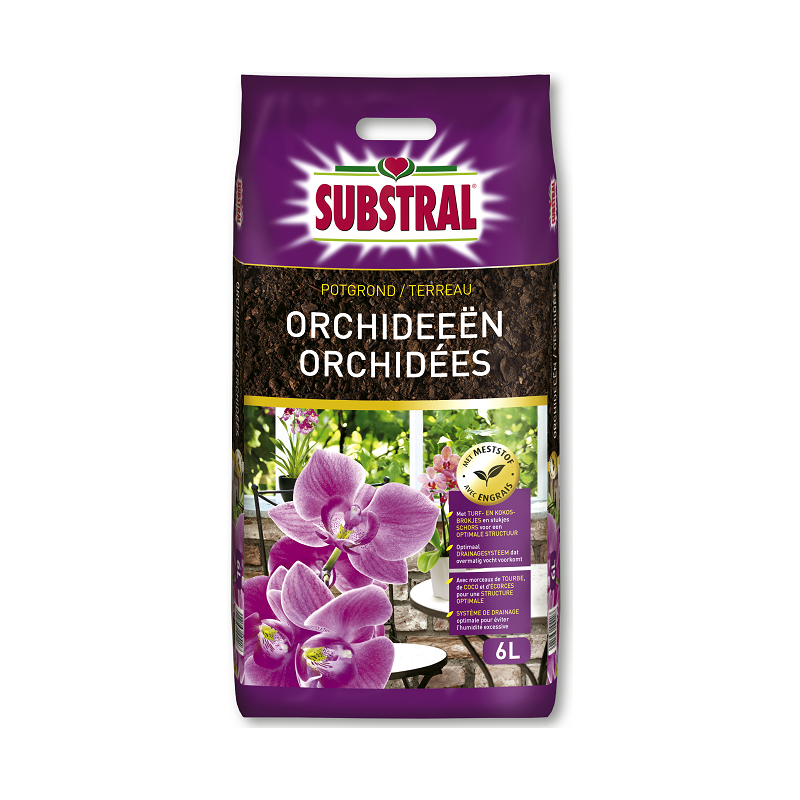 Terreau pour orchidées 6 L SUBSTRAL