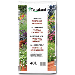 Terreau pour terrasse et balcon 40 L TERRALAND