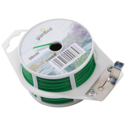 Fil plat plastifié vert 50 m – Bricolage & Jardin | GIARDINO