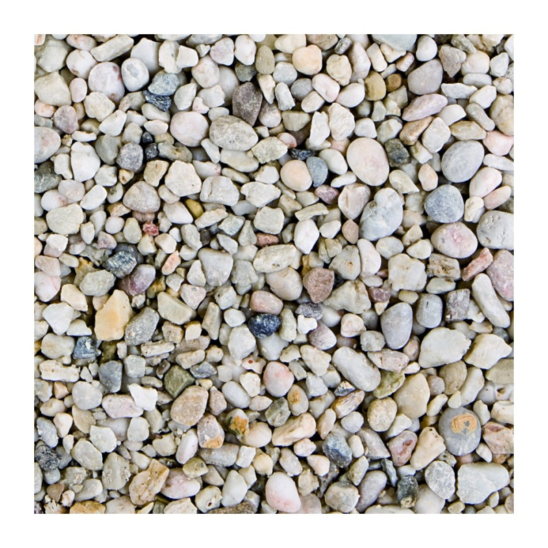 Gravier Silex beige, blanc et gris 6-12 mm 25 kg COBO GARDEN