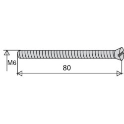 Vis pour crépine M6x80mm SANINSTAL – Raccordement Fiable | SANINSTAL