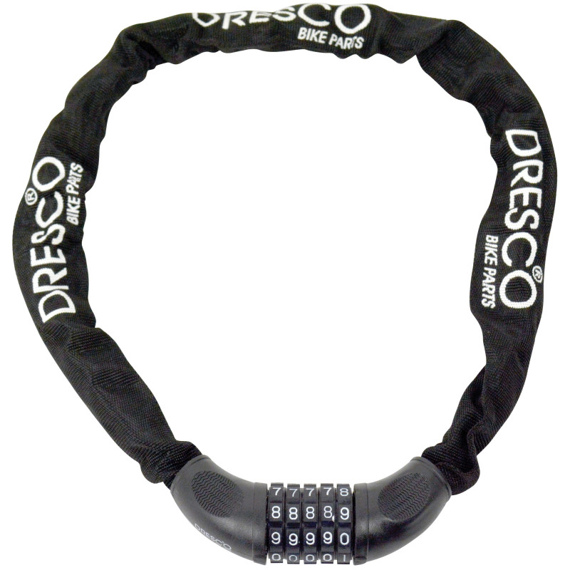 Chaîne antivol à code 90 cm – Sécurité Vélo | DRESCO Chaîne antivol à code 90 cm – Sécurité Vélo | DRESCO