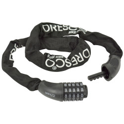 Chaîne antivol à code 90 cm – Sécurité Vélo | DRESCO Chaîne antivol à code 90 cm – Sécurité Vélo | DRESCO