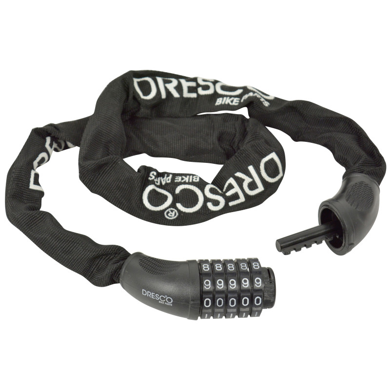 Chaîne antivol à code 90 cm – Sécurité Vélo | DRESCO Chaîne antivol à code 90 cm – Sécurité Vélo | DRESCO